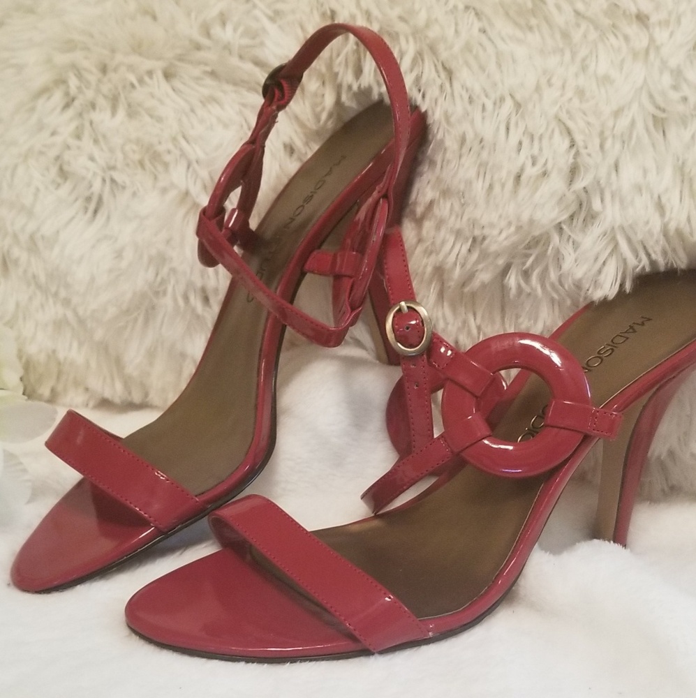 Madison Studio Red Patent Heels 9M